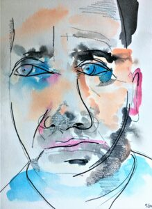 Painting: 'Andy Malkinson' by Sean Bw Parker