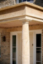 Stone portico column