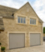 Natural stone door and window surrounds with staggered jambs and chamfered detail