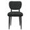 Thumbnail: Zeke Dining Chair in Charcoal and Black