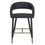 Thumbnail: Crimson 26" Counter Stool in Black Faux Leather