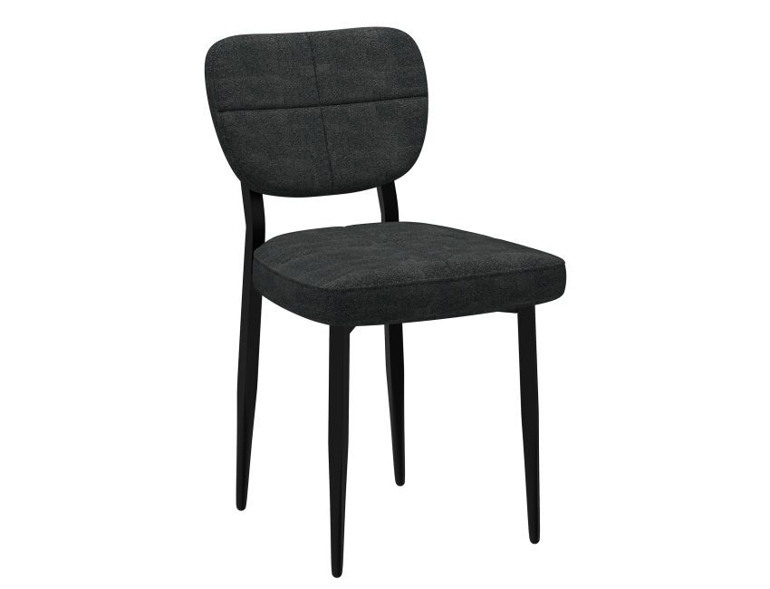 Thumbnail: Zeke Dining Chair in Charcoal and Black