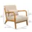 Thumbnail: Fabric Lounge Chair Velvet - Beige