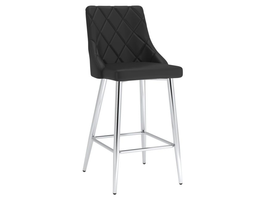 Devo 26" Counter Stool in Black