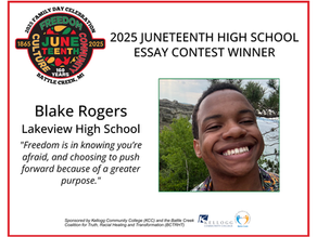 2025 JUNETEENTH HIGH SCHOOL ESSAY CONTEST WINNER