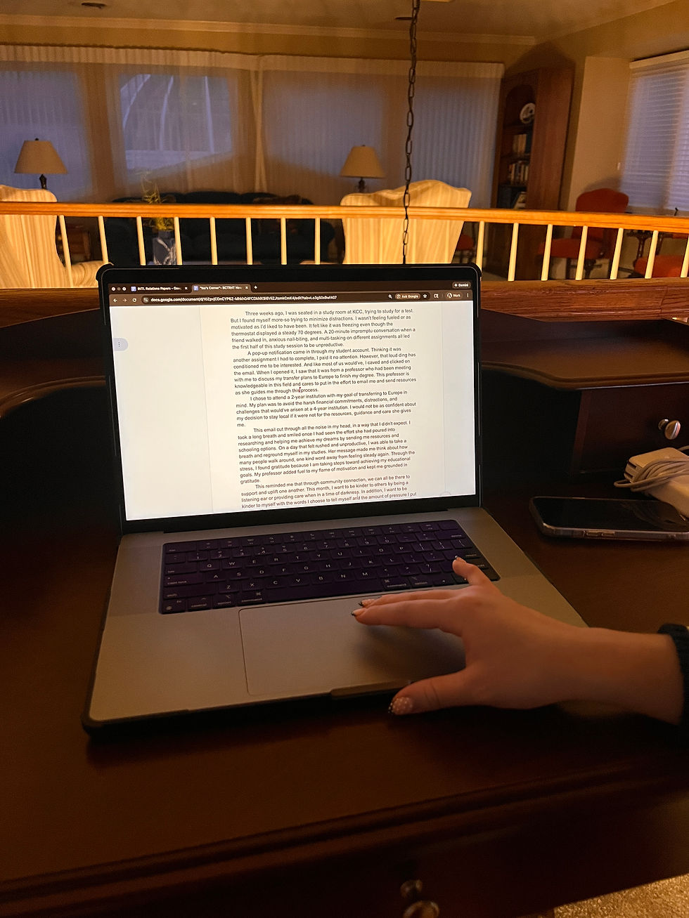 One Kind Message Away