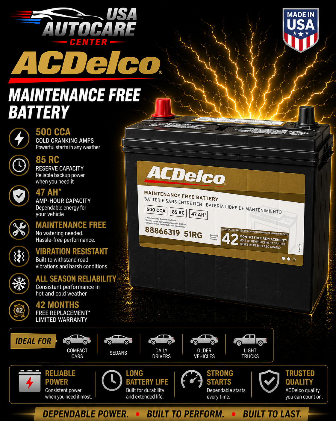 ACDelco 35PS Maintenance-Free Battery