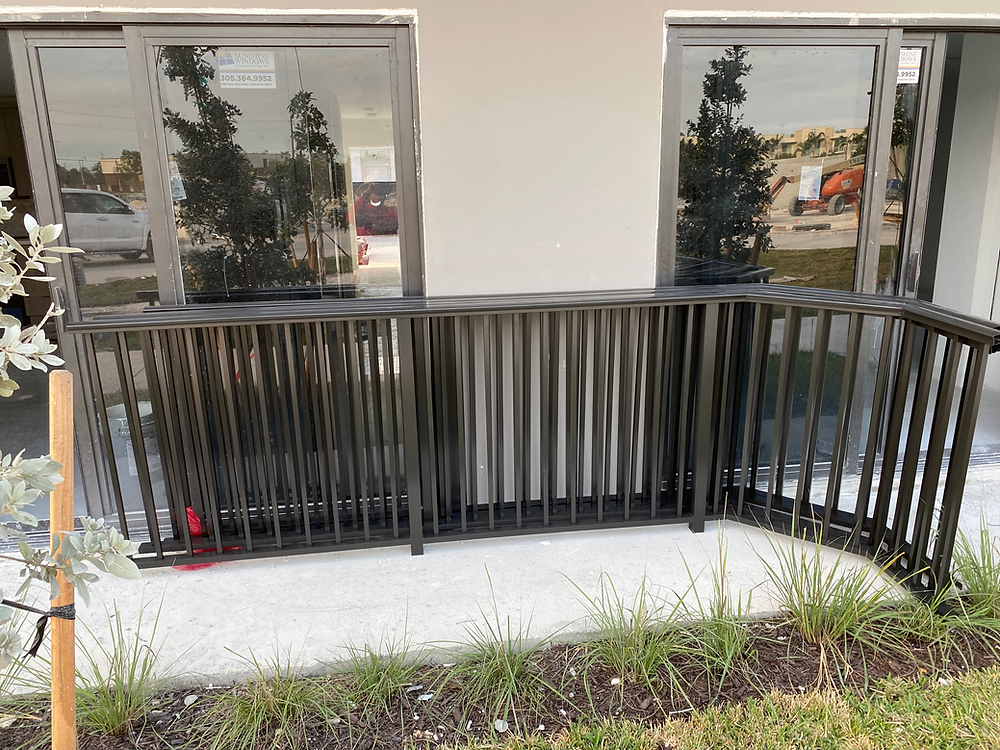 Gray indoor fence partition | Osuna Fence Supply in Miami