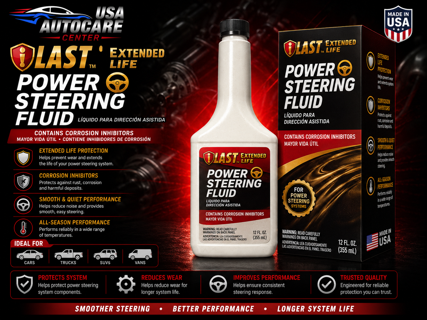LAST Extended Life Power Steering Fluid