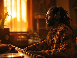 Artistic Sound healing journey in a recording studio