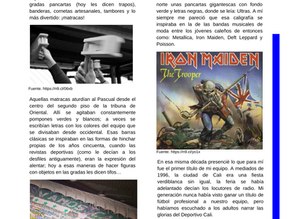 Memorias de grada y títulos.
