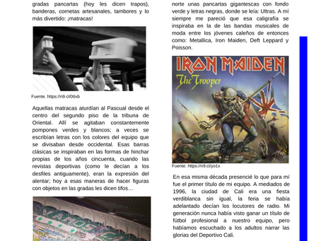Memorias de grada y títulos.