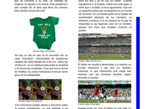 El fútbol me enseñó a entender el mundo masculino