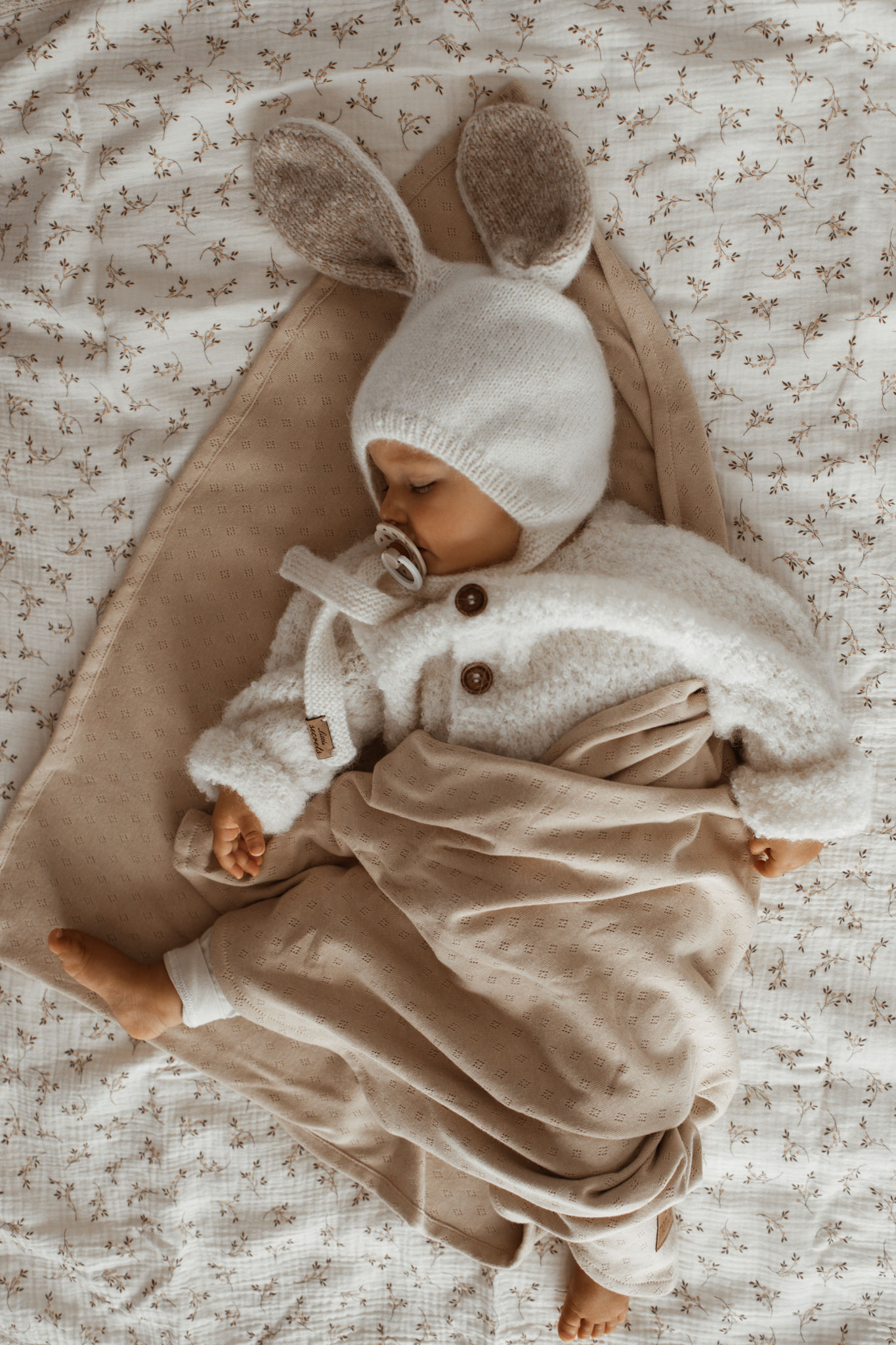 Little secrets Baby boucle handknitted cardigan handmade sweater unique christmas baby shower gift idea