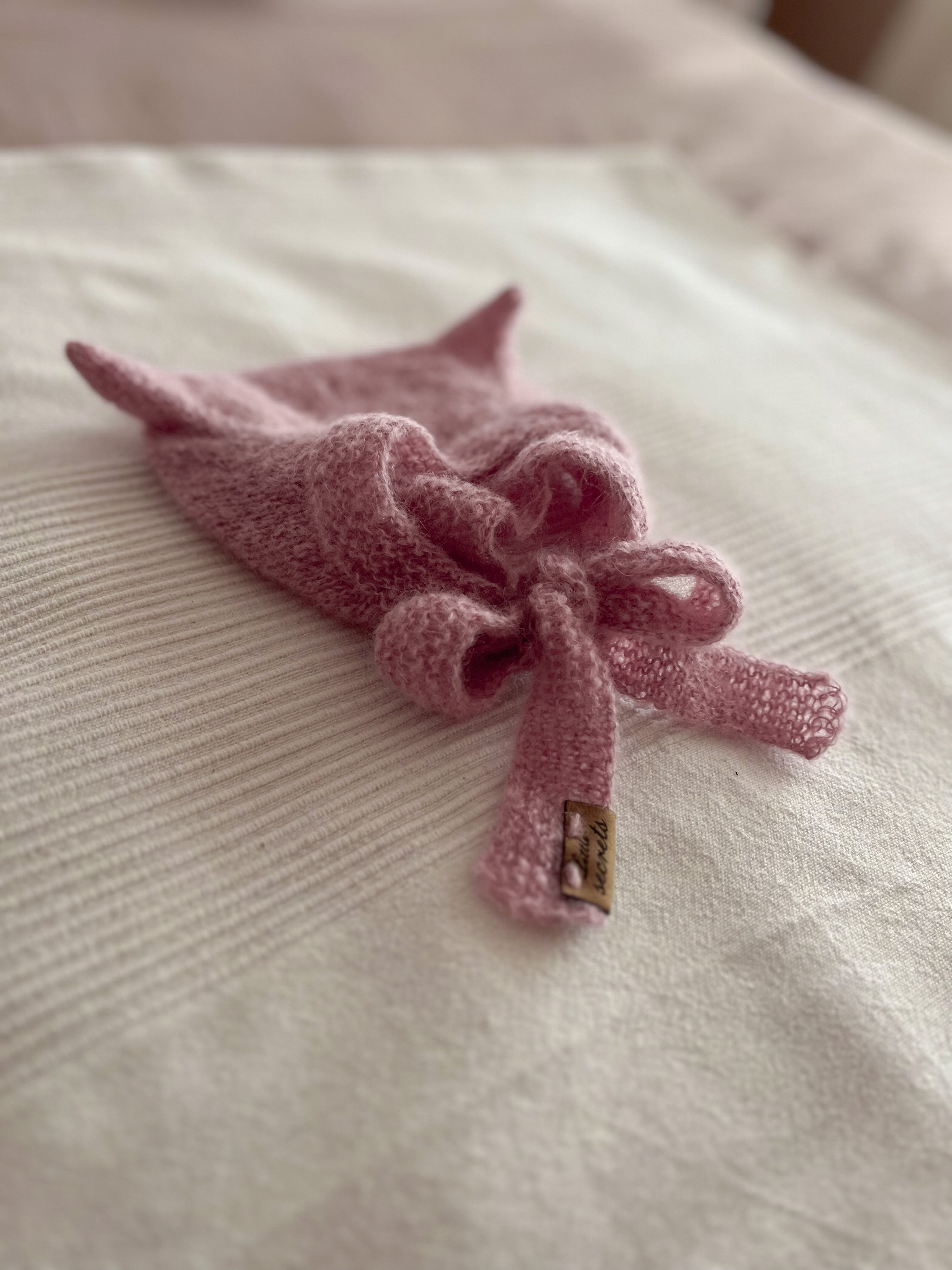 Little Kitty bonnet powder pink 4-6 months