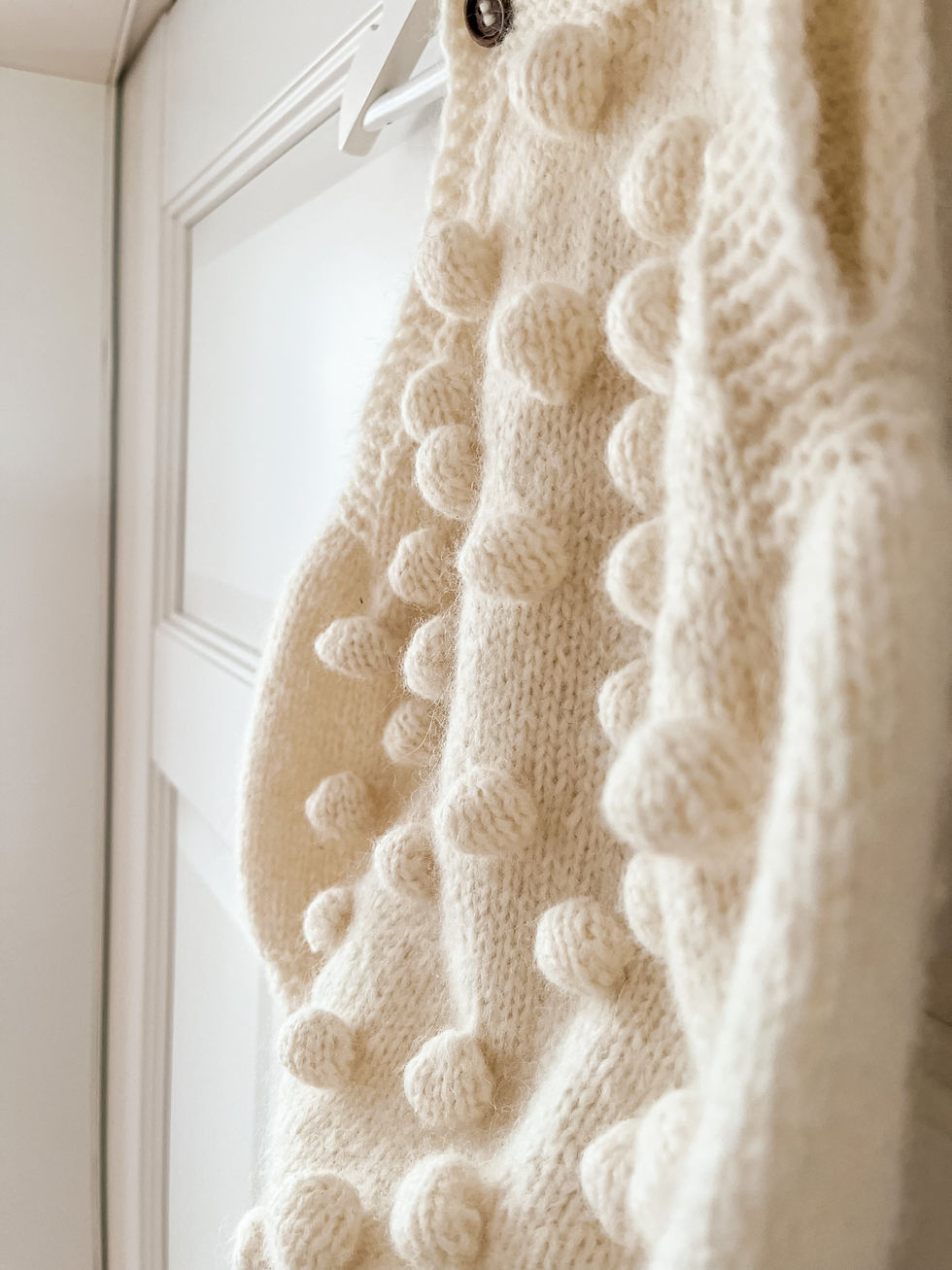 Thumbnail: hand knitted baby popcorn romper