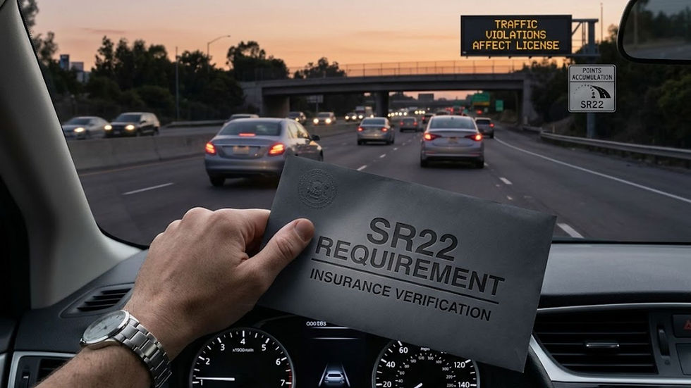How Do Points on Your Driving Record Lead to SR22 Requirements?