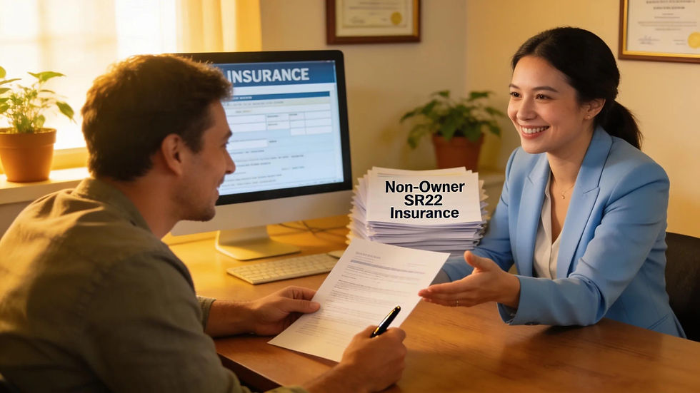 Process for Filing Non-Owner SR22 Insurance