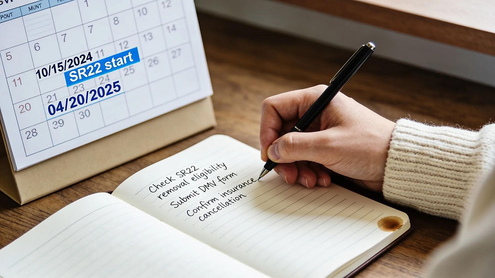 What Are the Official Removal Criteria and Timelines for SR22 Insurance in Washington
