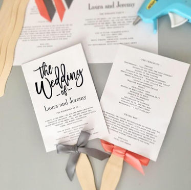 DIY Wedding Ceremony Fans 