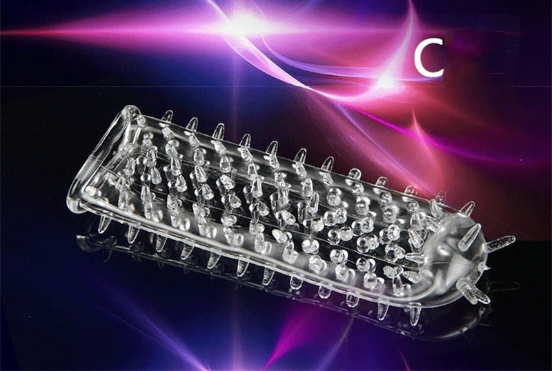 الصورة المصغرة: 8Pcs Reusable Condoms Male Penis Extension Sleeves