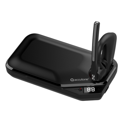 Accutone Argo 5 PremiumGrade Bluetooth Monarual Headset with Dock