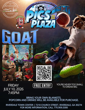 Free Movie Night in Riverdale: Pics on the Plaza Featuring GOAT on July 10, 2026