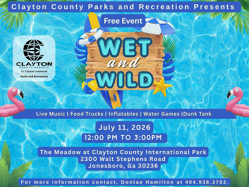 Free Wet and Wild Event Coming to Clayton County International Park