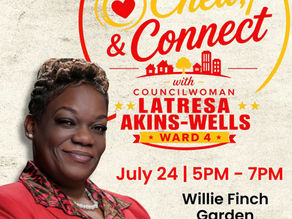 Chat, Chew & Connect with Councilwoman Latresa Akins-Wells on July 24