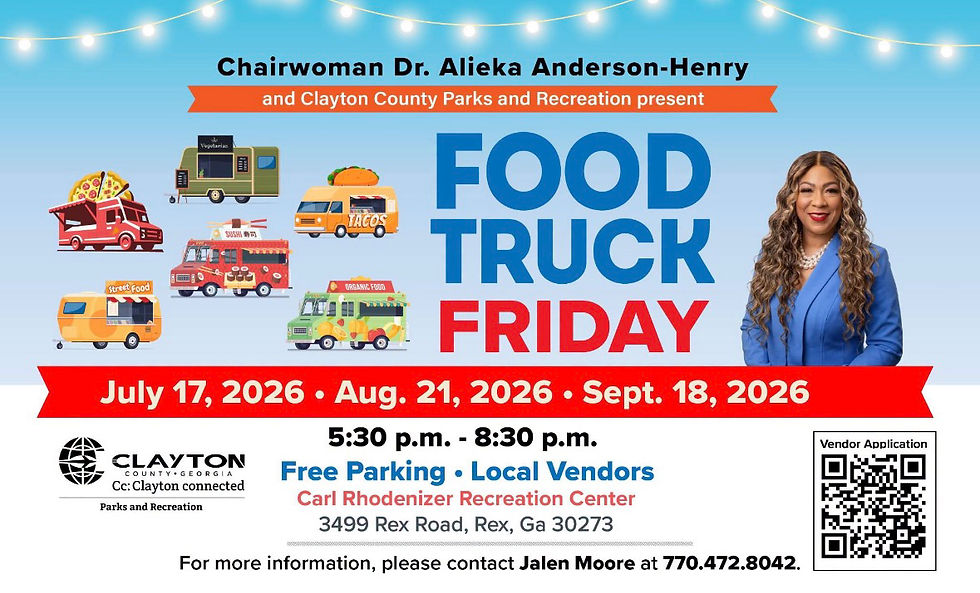 Food Truck Friday Returns to Rex with Great Food, Local Vendors, and Family Fun