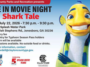 Dive In Movie Night: Shark Tale Makes a Splash at Spivey Splash Water Park