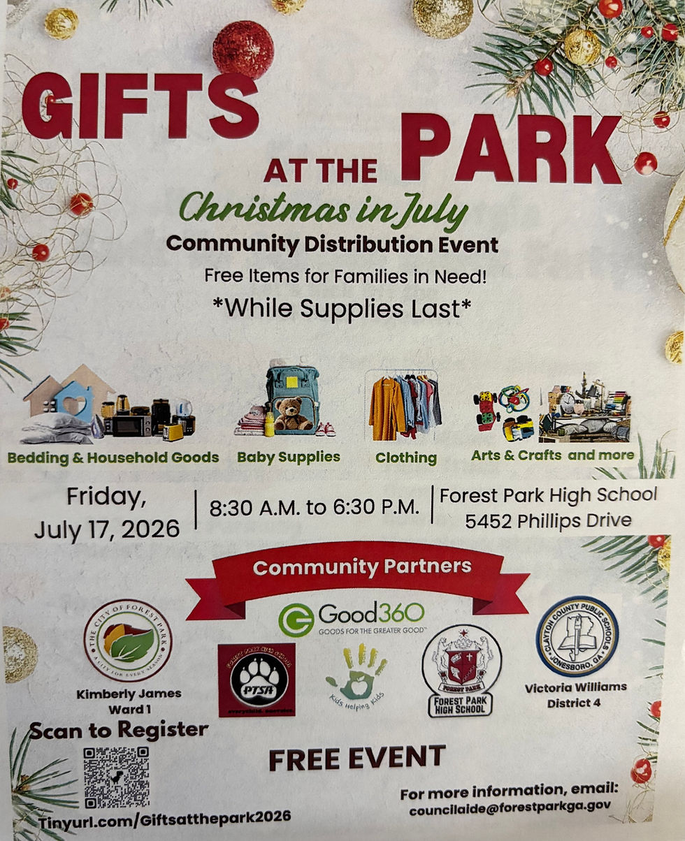 Gifts at the Park: Christmas in July Community Distribution Event Coming to Forest Park