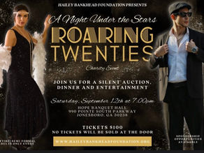 Hailey Bankhead Foundation Roaring Twenties Charity Gala in Jonesboro on September 12, 2026