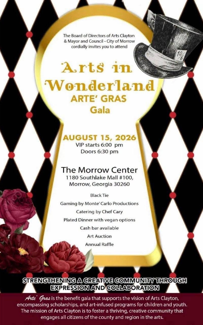 Arts in Wonderland Arte’ Gras Gala 2026 Brings an Elegant Evening of Art, Dinner & Entertainment to Morrow, Georgia