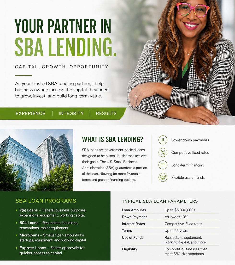 Your Partner in SBA Lending: Helping Metro Atlanta Businesses Access Capital for Growth