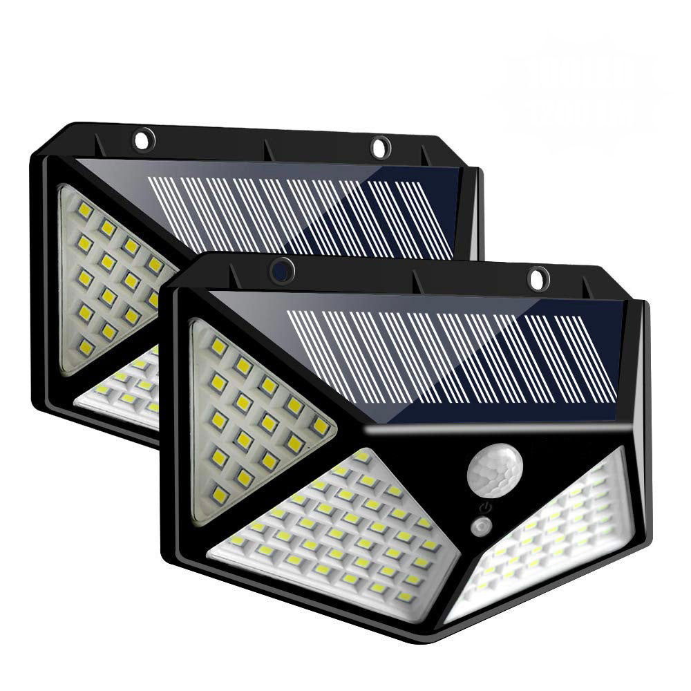 EcoLumix™ Solar Motion Wall Light: 100 LED | IP65 Weatherproof