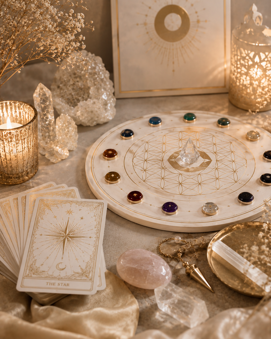 Consulta Tarot e mesa radiónica