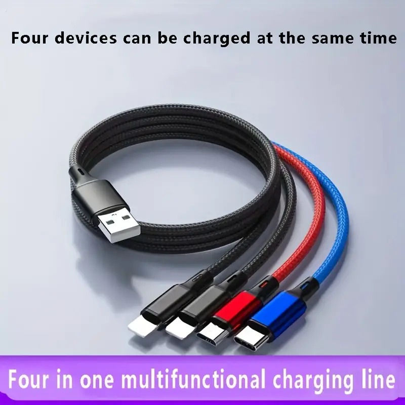 Multi-Function Charging Cable for iPhone, Lenovo, Samsung