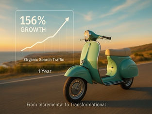 Vespa Adventures —4x Growth with AI-Driven Content Strategy