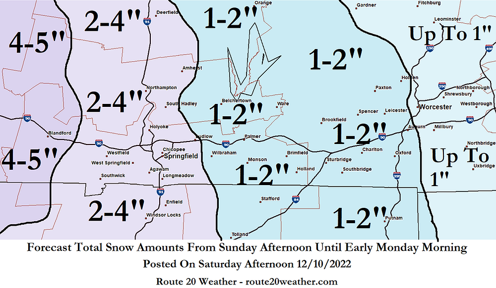 Snow Rounding A Round Of Snow Is Expected From Sunday Afternoon Until Early Monday ...