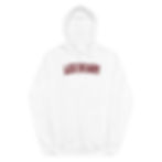 Thumbnail: White hoodie with the word LEGENDARY in red Legendary Hoodie Dress attire