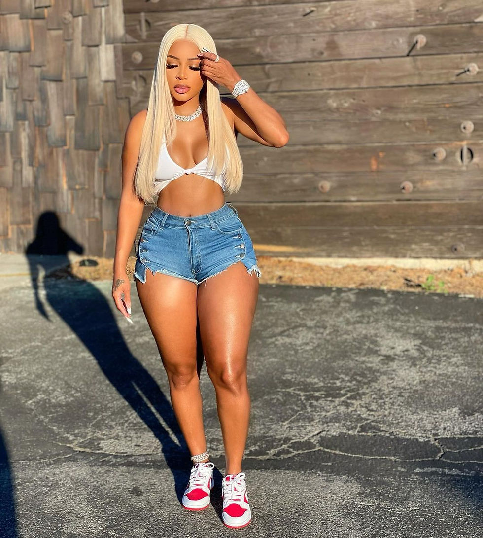 Thumbnail: Women’s Denim Jean Shorts Button High Waist Summer