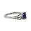 Thumbnail: 14kw Gold Amethyst and Diamond Ring