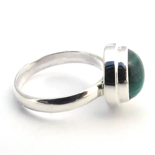 Thumbnail: Sterling Silver Malachite Ring