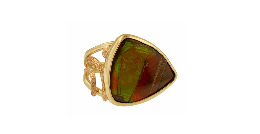 Thumbnail: 14ky/r Ammolite Ring