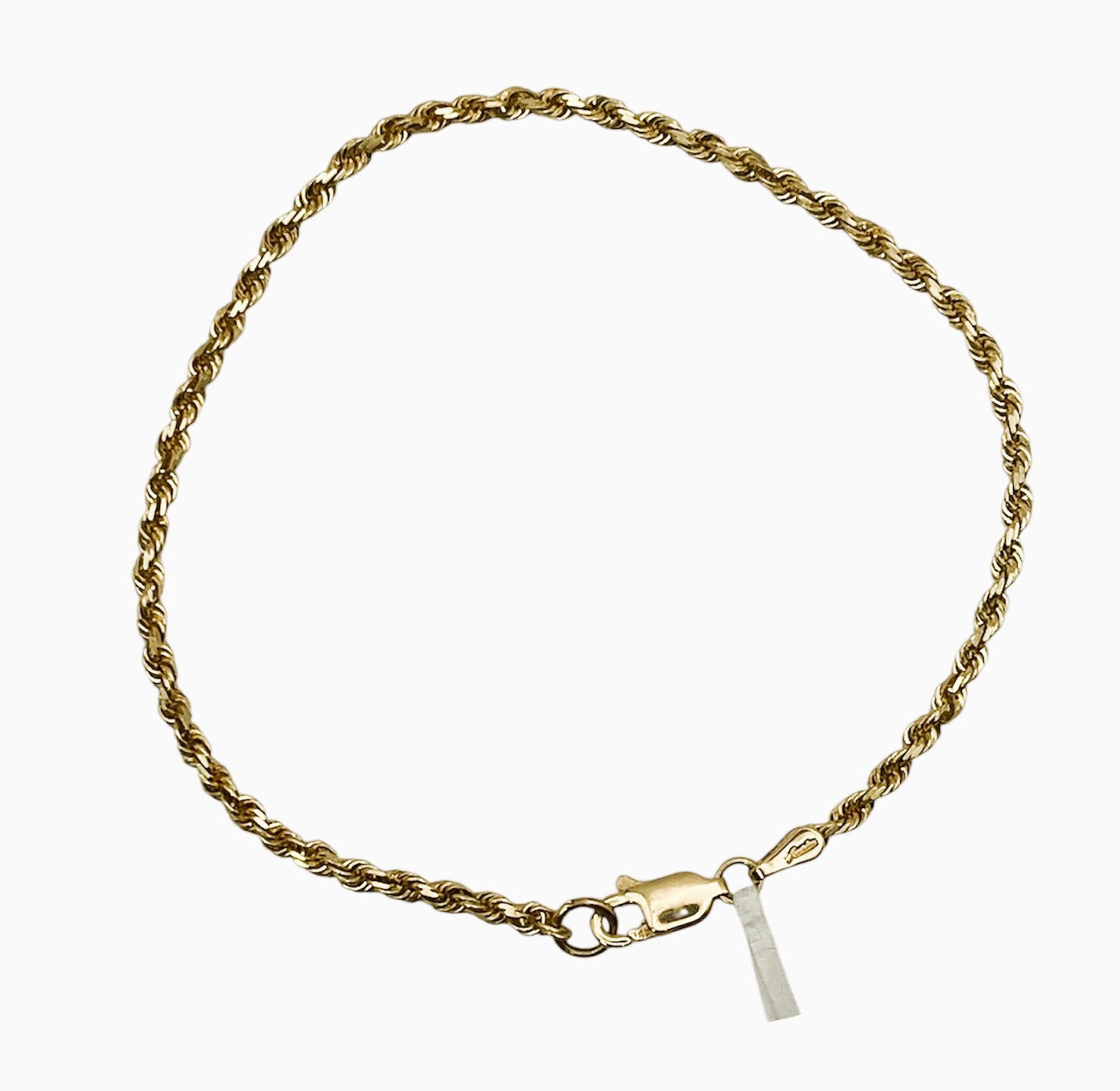 14ky Gold Rope Chain Bracelet