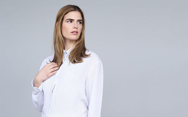 Woman in Classic Outfit