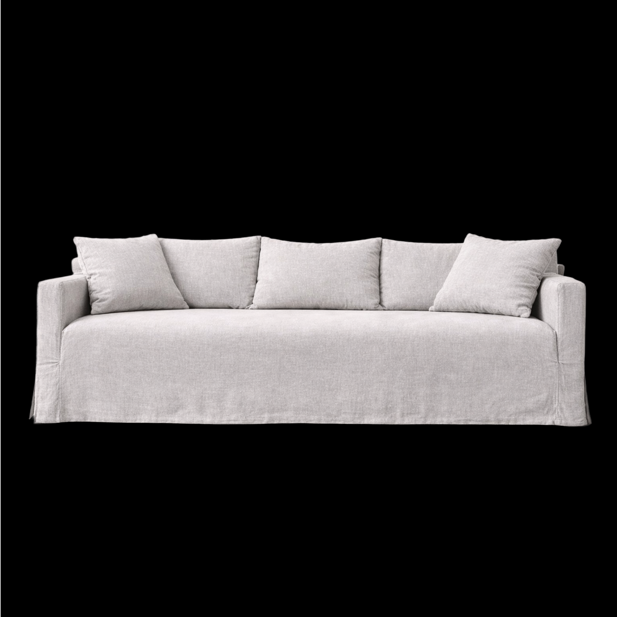 Salma Sofa · Custom Made Removable Linen Sofa.