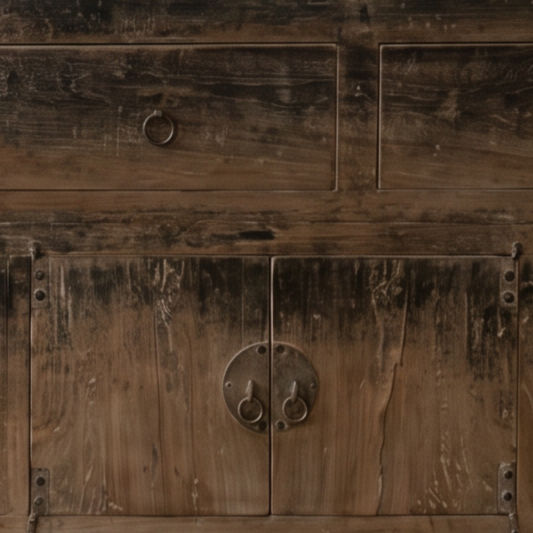 Thumbnail: ANTIQUE WOODEN STORAGE CABINET | UNIQUE PIECE