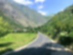 The road vanishing into the mountains, Nagini Village, Tirthan Valley, Himachal Pradesh